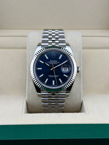 Rolex Datejust 41mm Blue Dial Jubilee Watch 126334 – 2024