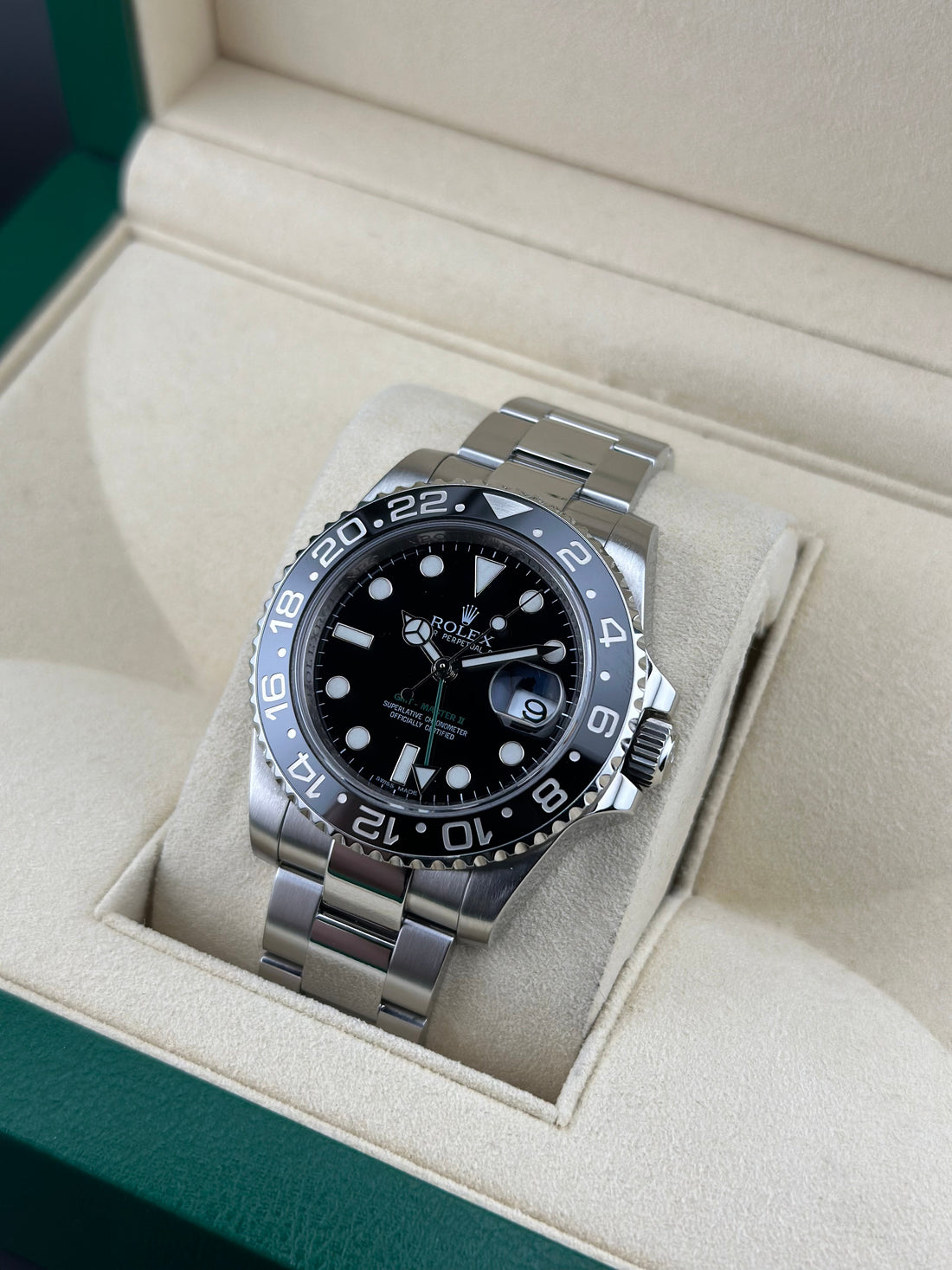 Rolex GMT-Master II 116710LN 40mm Black Dial Steel Watch | 2018