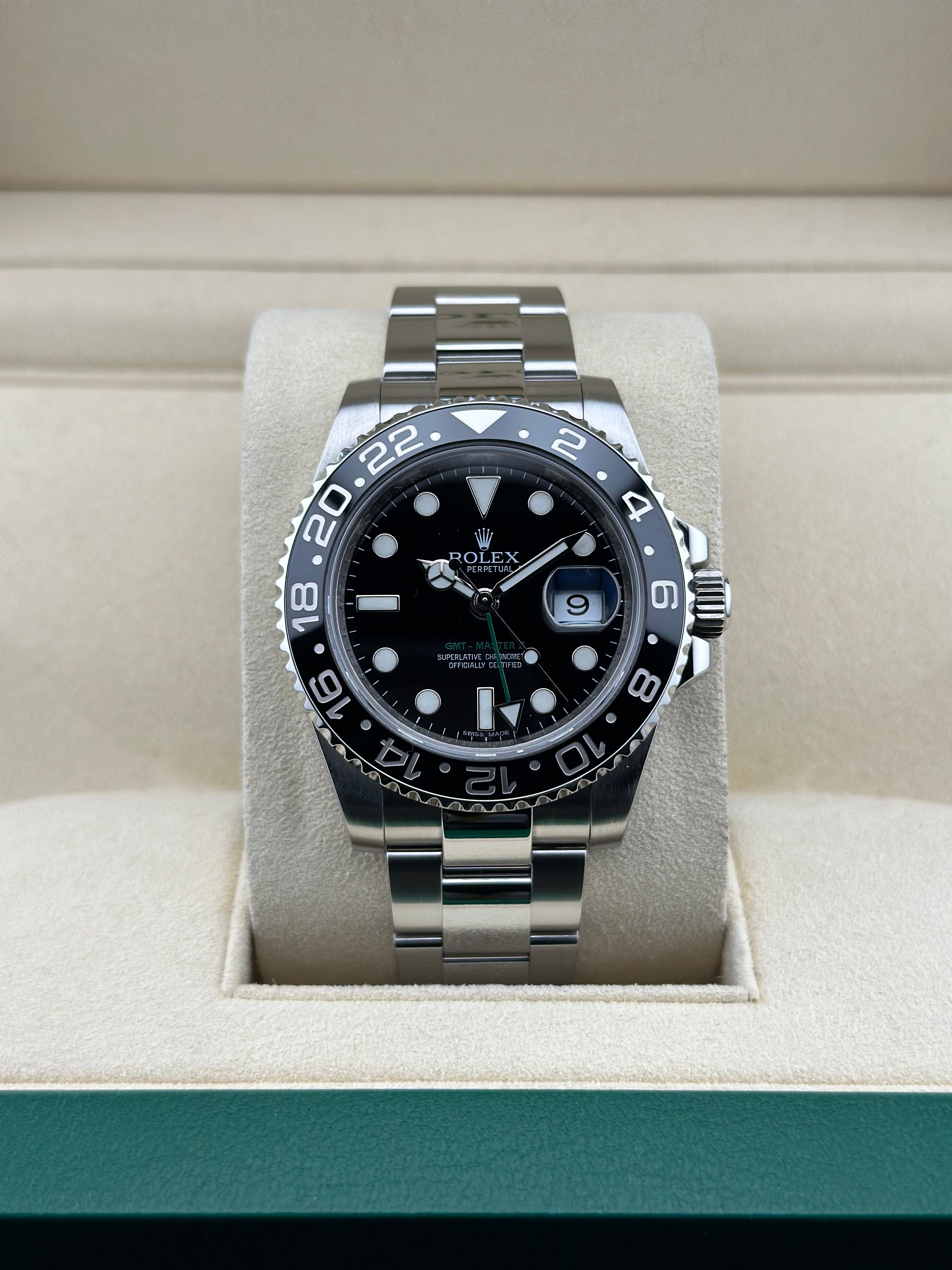 Rolex GMT-Master II 116710LN 40mm Black Dial Steel Watch 2018