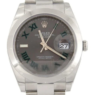 Rolex Steel Datejust 41mm Wimbledon Smooth Jubilee 126300