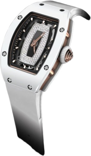 Richard Mille Automatic Winding White Ceramic Diamond Bezel Diamond Ja
