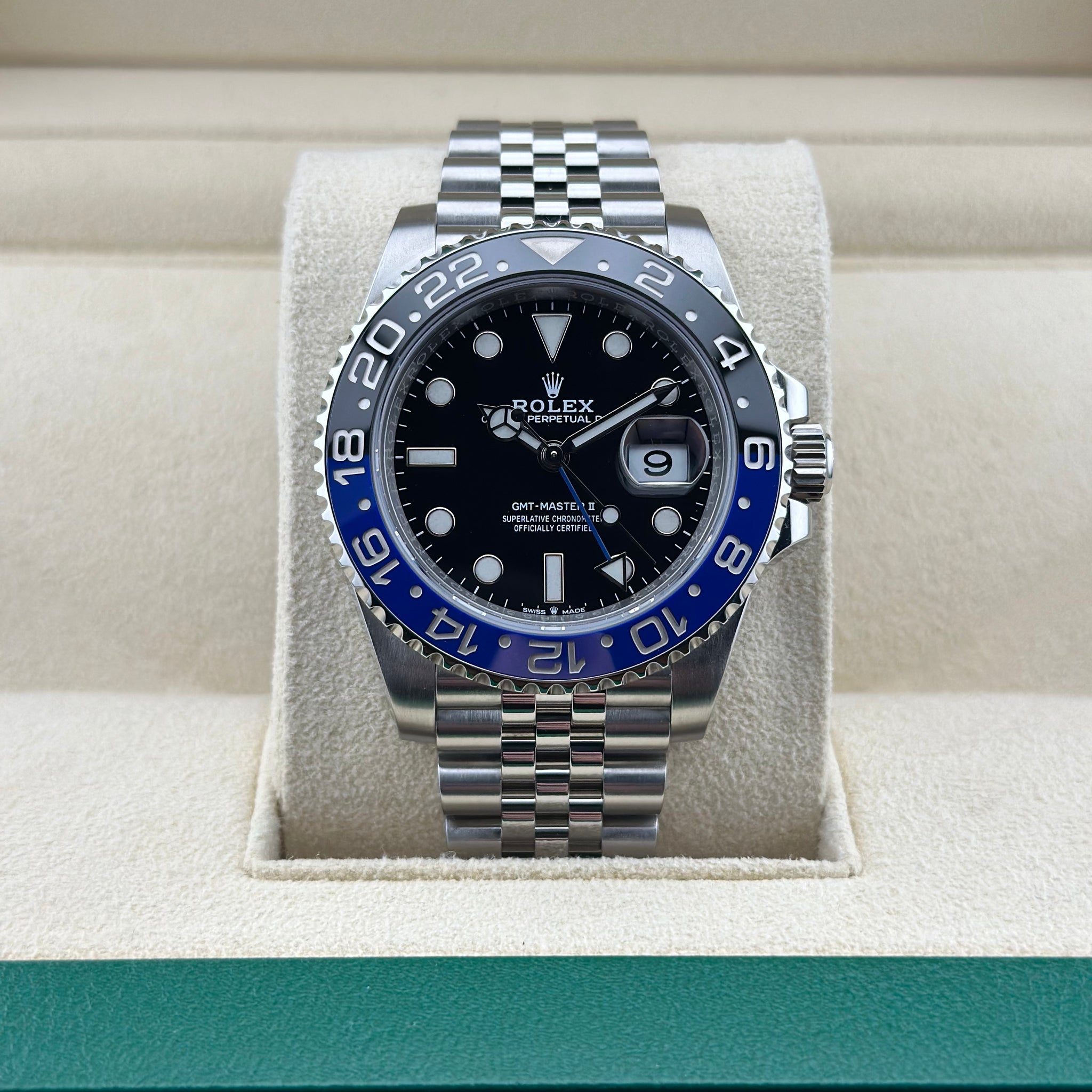 Rolex GMT-Master II Batgirl 126710BLNR Jubilee