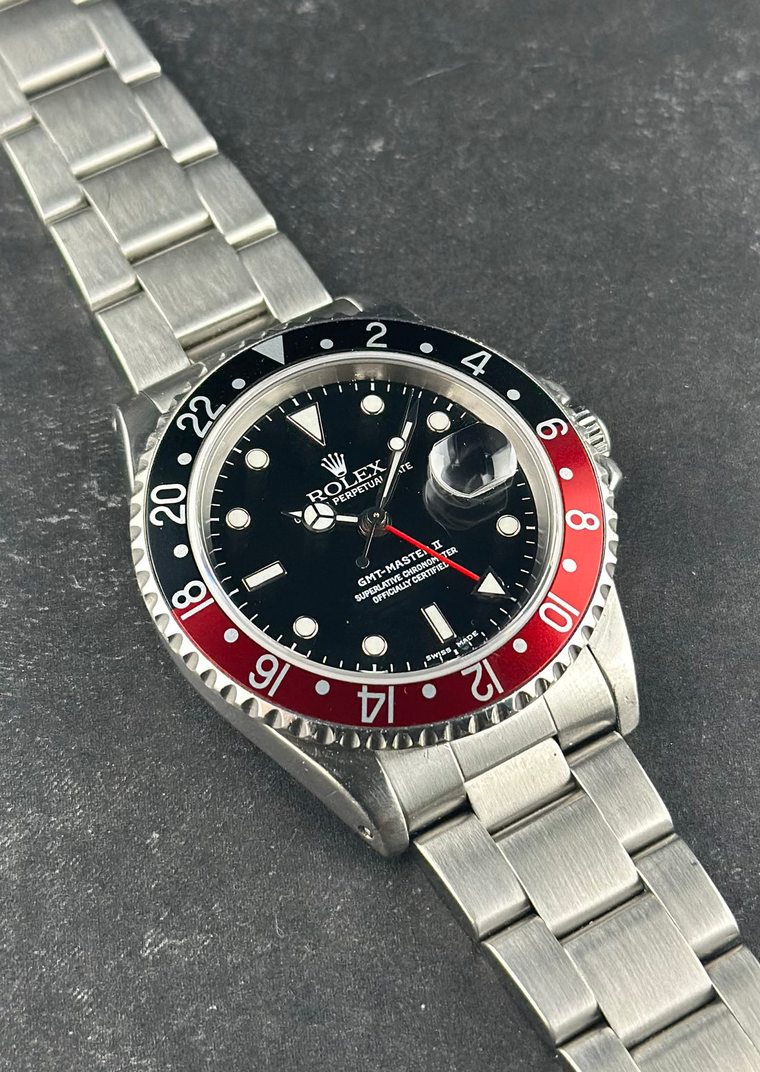 Rolex Steel GMT-Master II 40mm Black Coke Oyster 16710