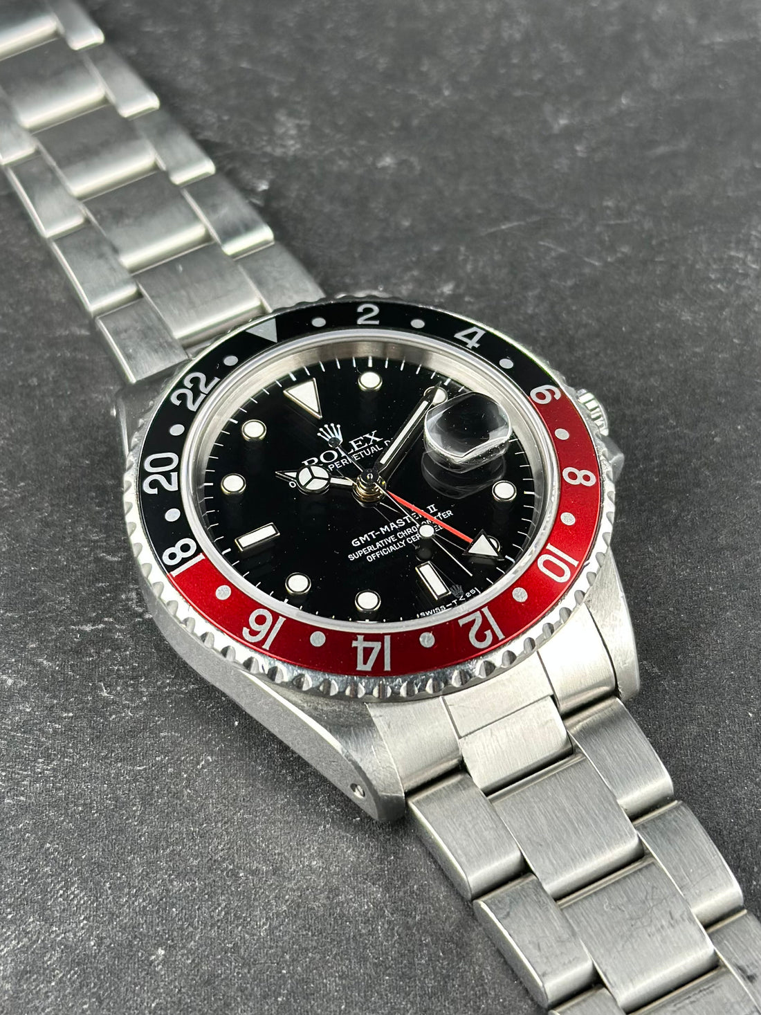 Rolex Steel GMT-Master II 40mm Black Aluminum Oyster 16760