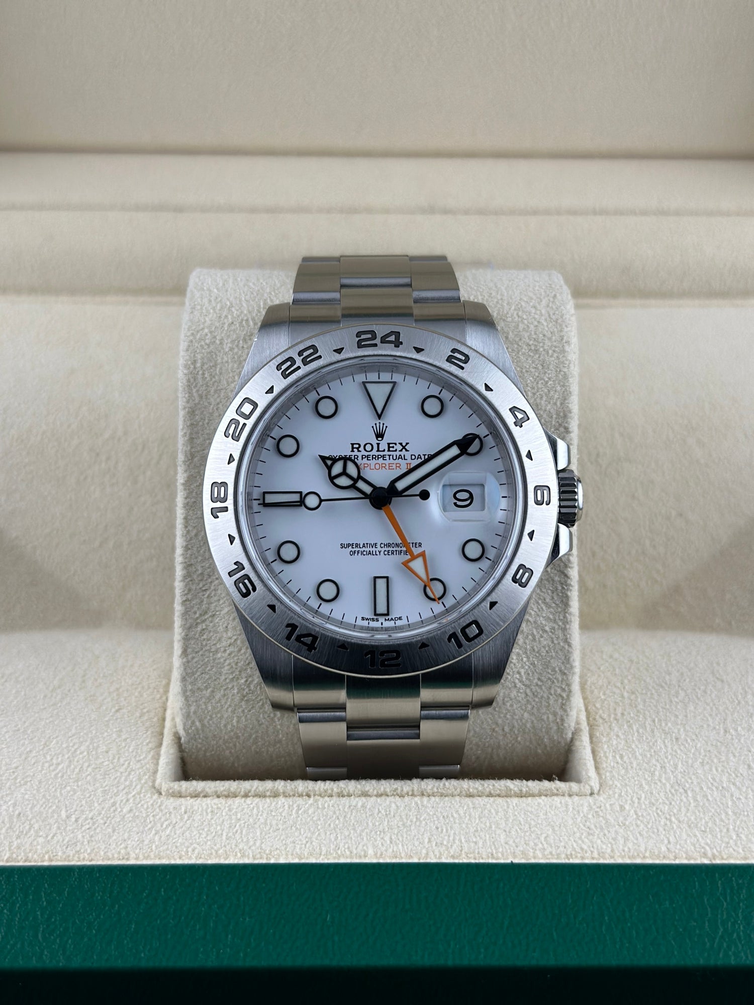 Rolex Steel Explorer II 42mm White Polar Steel Oyster 216570