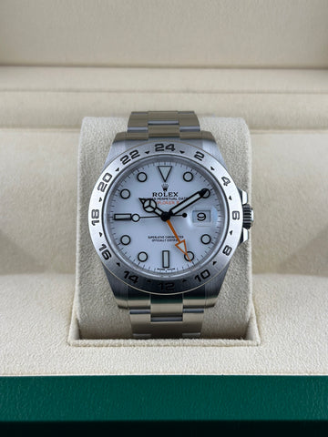 Rolex Steel Explorer II 42mm White Polar Steel Oyster 216570