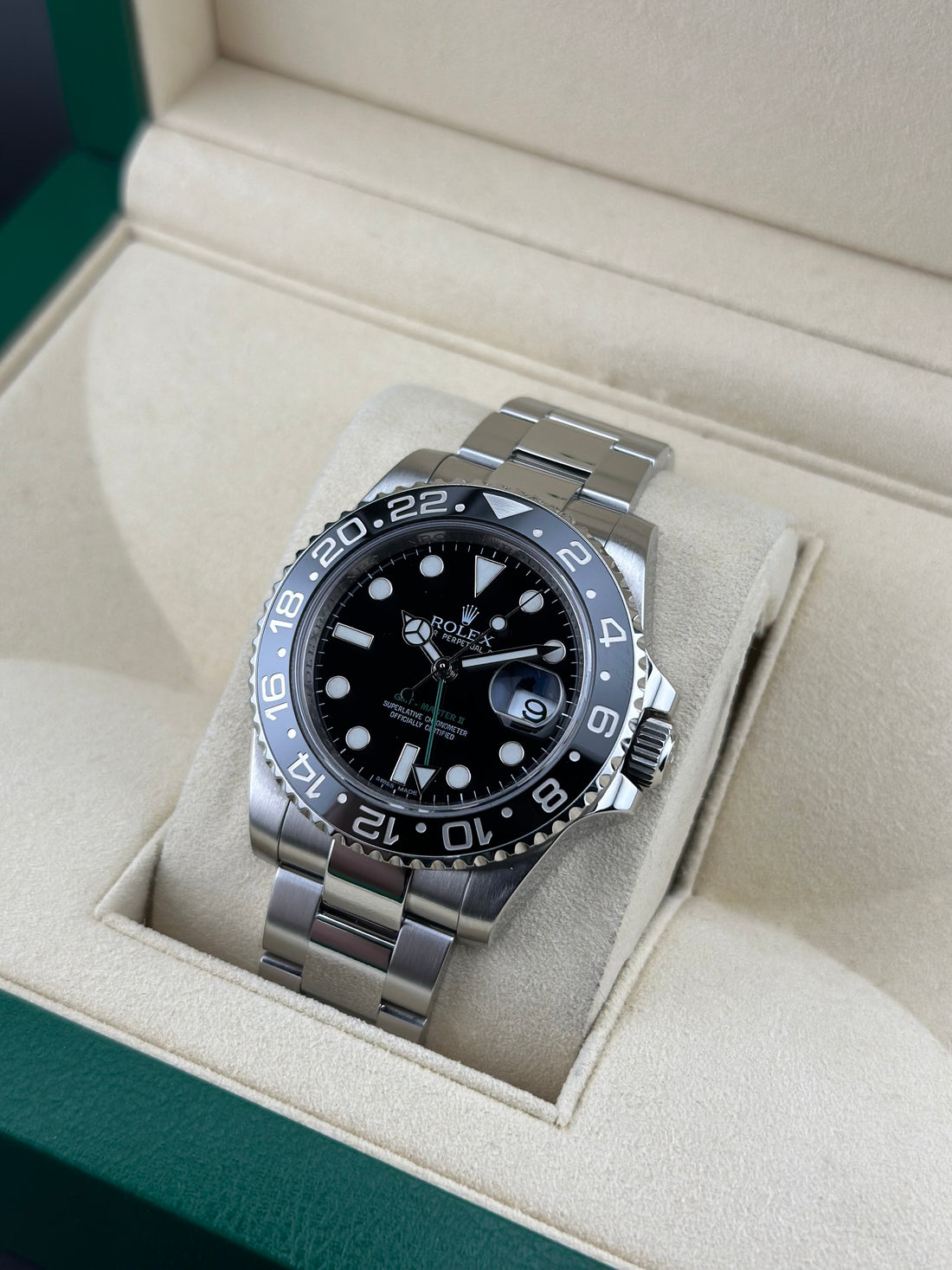 Rolex Steel GMT-Master II 40mm Black Ceramic Oyster 116710LN