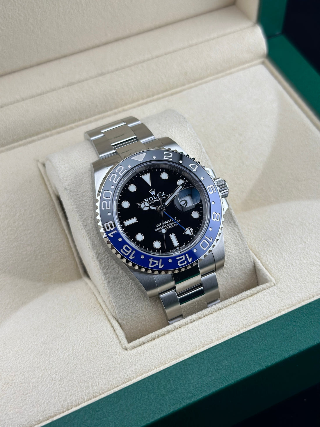 Rolex Steel GMT-Master II 40mm Black Ceramic Oyster 126710BLNR Batman