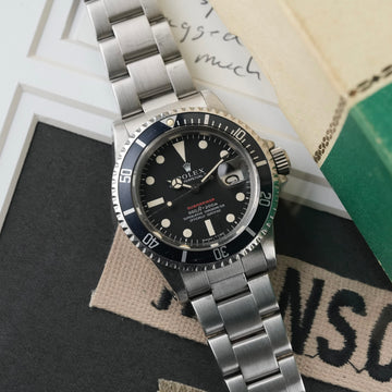 Rolex Steel Submariner 40mm Black Aluminum Oyster 1680