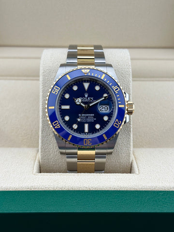 Rolex Two-Tone Yellow Gold Submariner 41mm Blue Ceramic Oyster 126613LB Bluesy