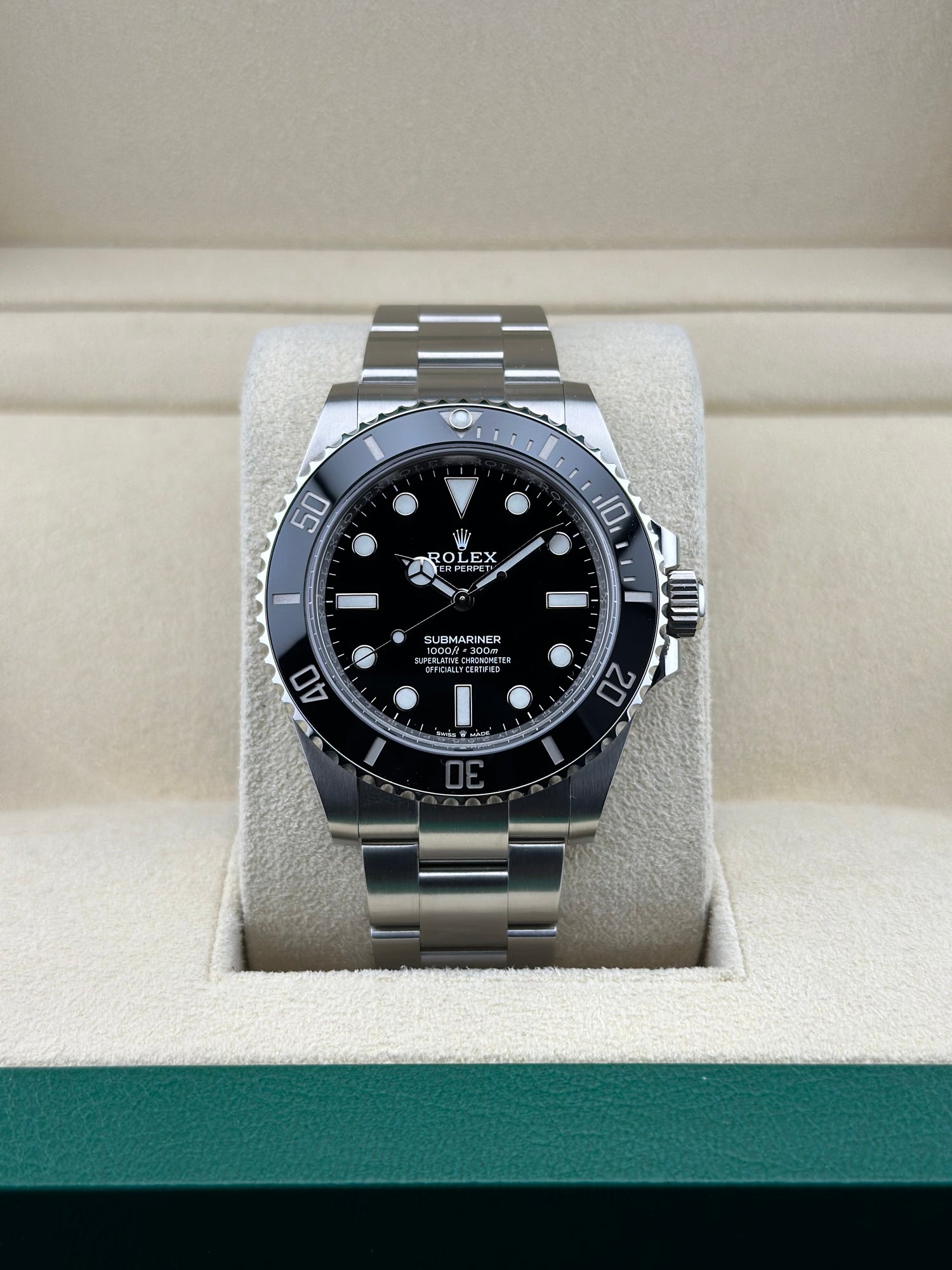 Rolex Steel Submariner 41mm Black Ceramic Oyster 124060