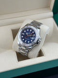 Rolex Steel Yacht-Master 40mm Blue Platinum Oyster 126622