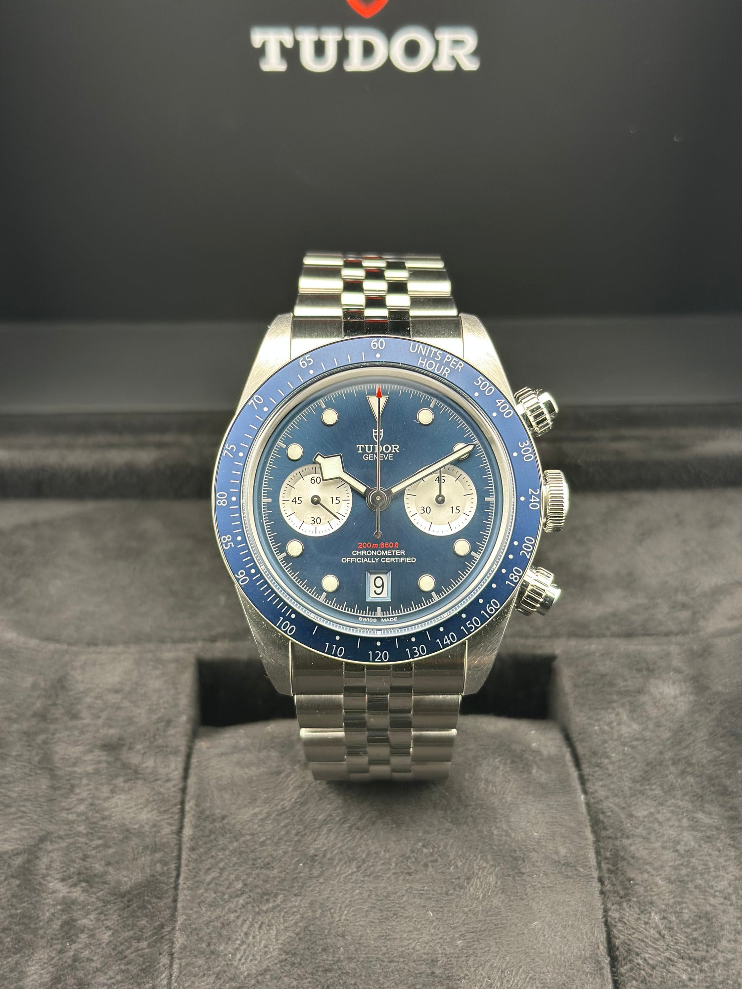 Tudor Stainless Steel Chrono 41mm Blue Steel Stainless Steel 79360B