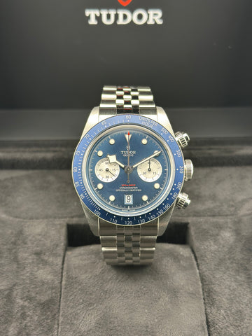 Tudor Stainless Steel Chrono 41mm Blue Steel Stainless Steel 79360B