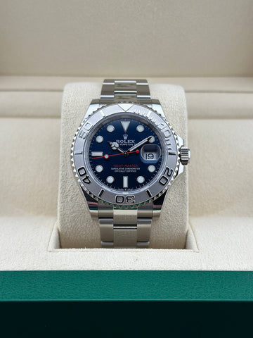 Rolex Steel Yacht-Master 40mm Blue Platinum Oyster 126622