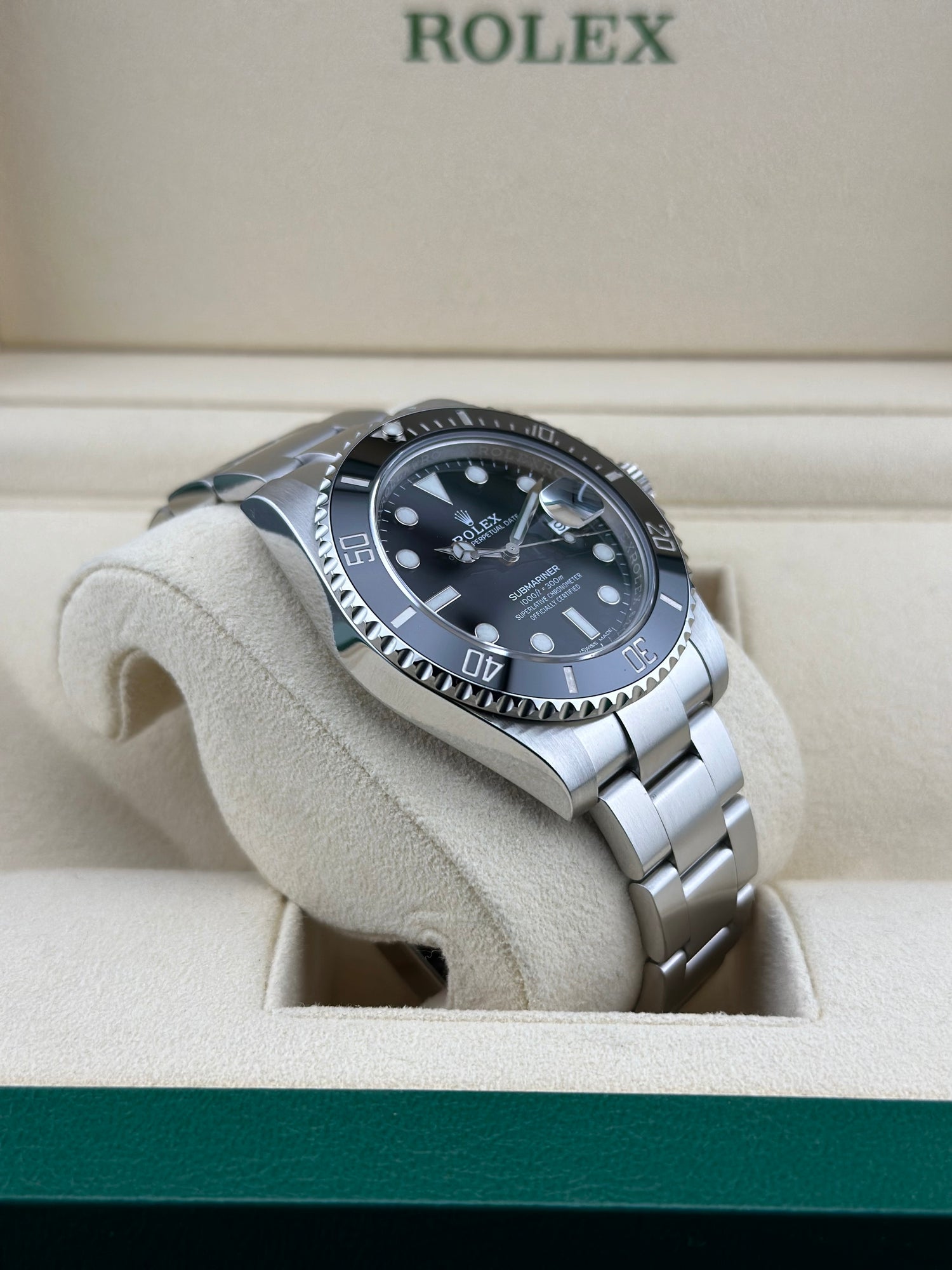 Rolex Steel Submariner Date 40mm Black Ceramic Oyster 116610LN