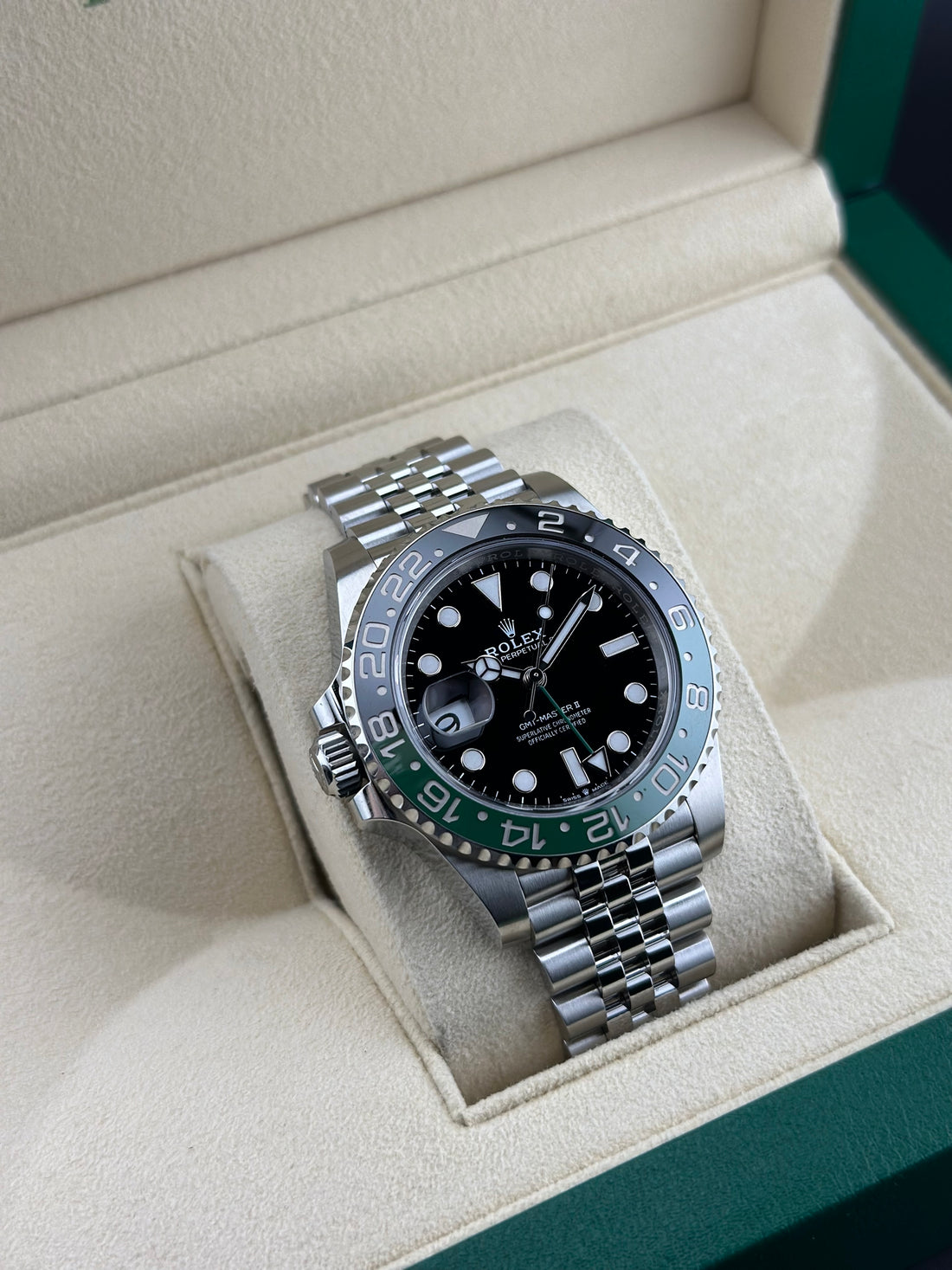 Rolex Steel GMT-Master II 40mm Black Ceramic Jubilee 126720VTNR Sprite