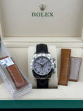 Rolex White Gold Daytona 40mm Meteorite White Gold Leather 116519