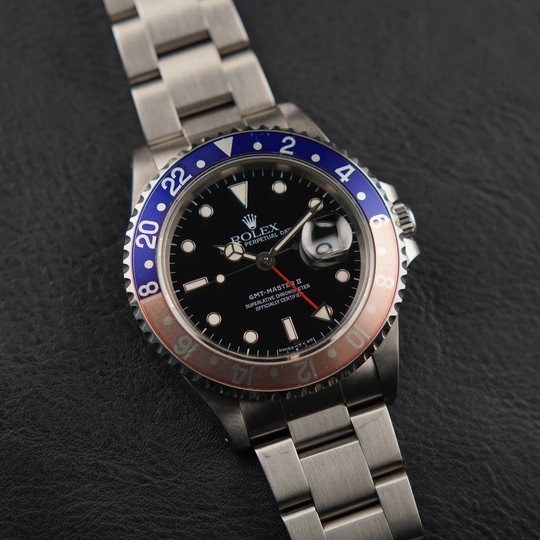 Rolex Steel GMT-Master II 40mm Black Aluminum Oyster 16710