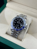 Rolex Steel GMT Master II 40mm Black Ceramic Jubilee 126710BLNR Batgirl