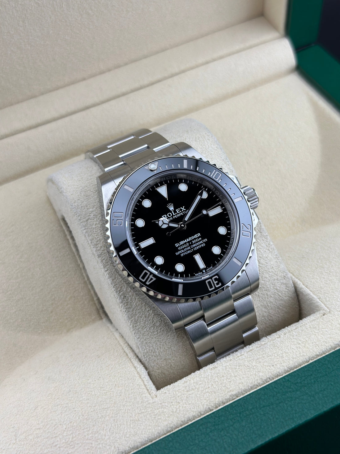 Rolex Steel Submariner 41mm Black Ceramic Oyster 124060