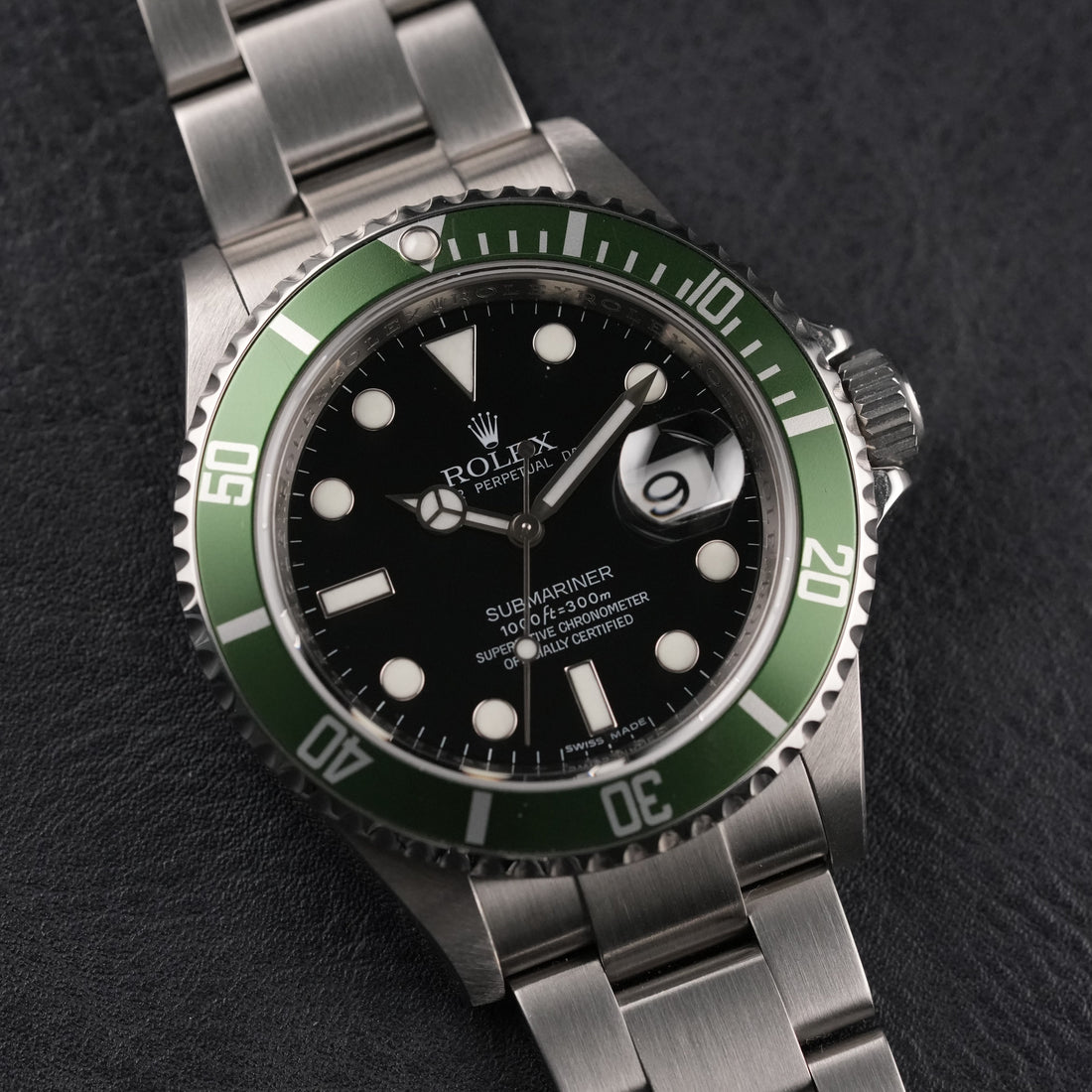 Rolex Steel Submariner 40mm Black Aluminum Oyster 16610LV