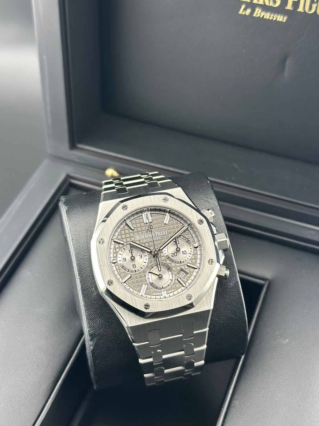 Audemars Piguet Stainless Steel Royal Oak Chronograph 38mm Gray Steel Stainless Steel 26315ST