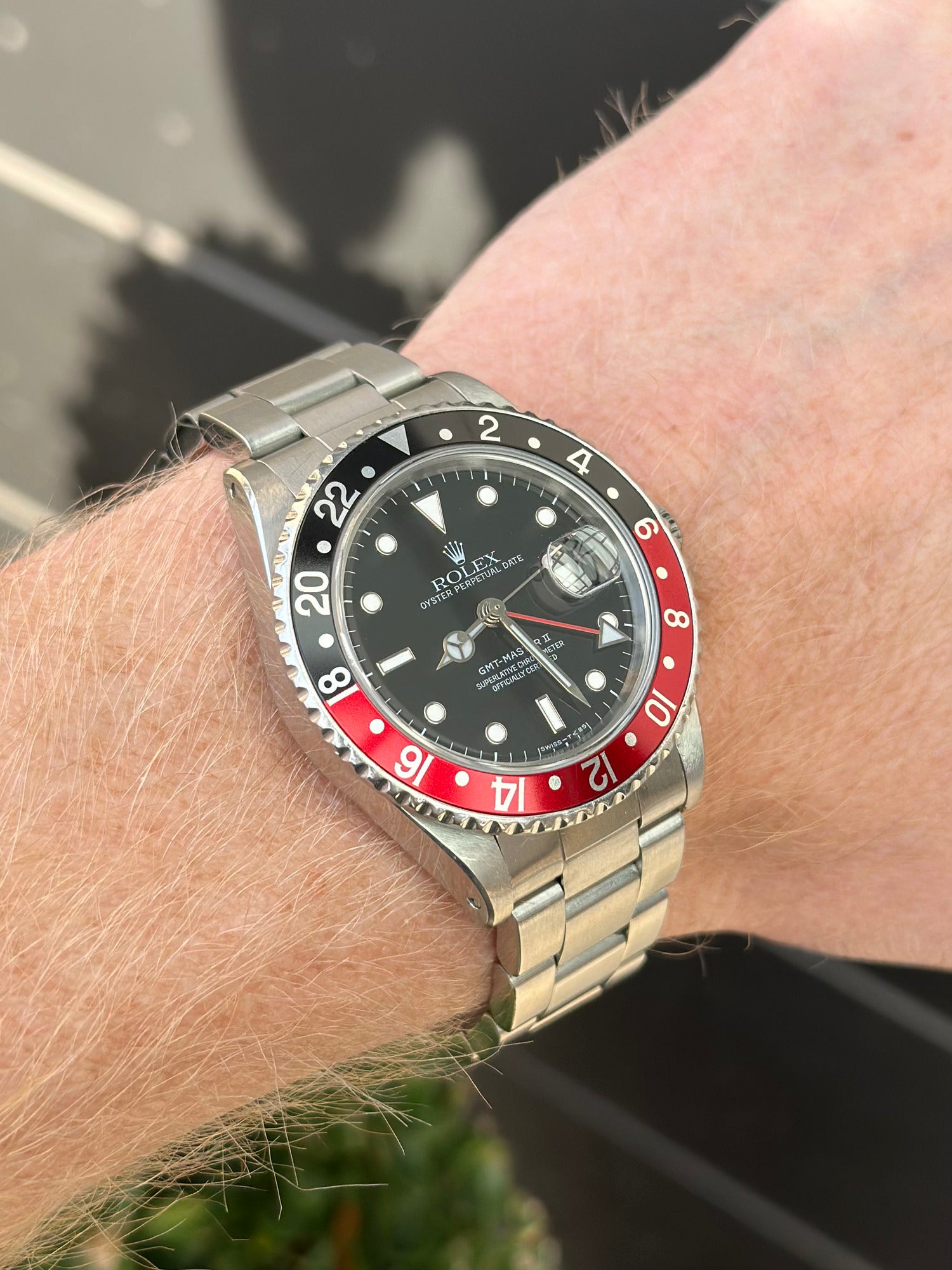 Rolex Steel GMT-Master II 40mm Black Aluminum Oyster 16760