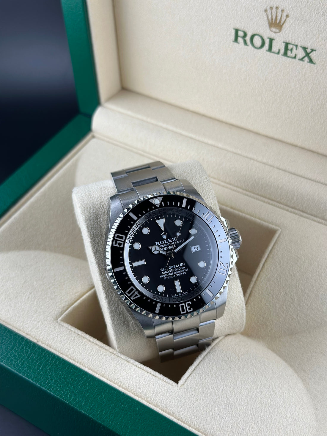 Rolex Steel Deepsea 44mm Black Ceramic Oyster 126660