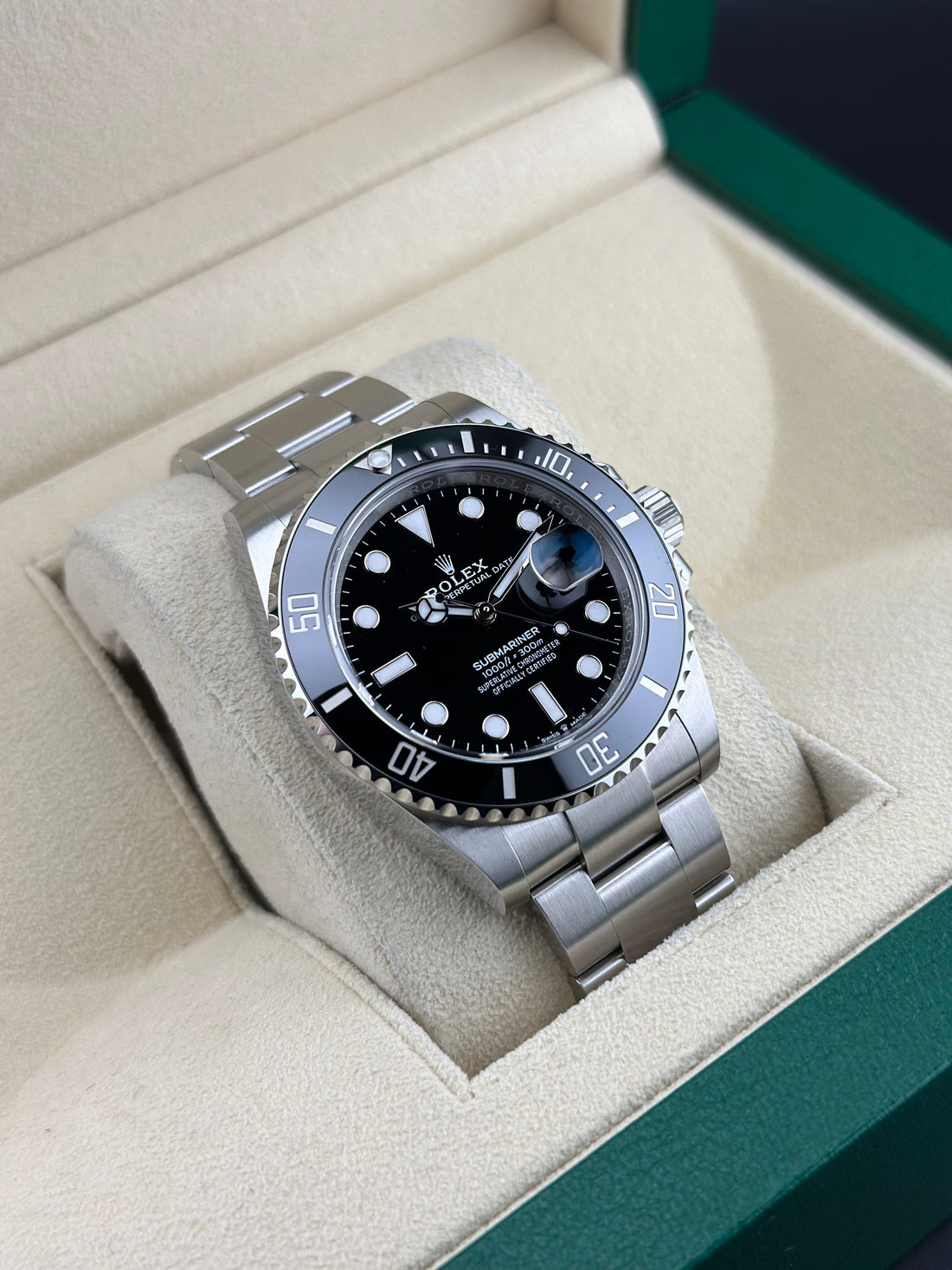 Rolex Steel Submariner Date 41mm Black Ceramic Oyster 126610LN