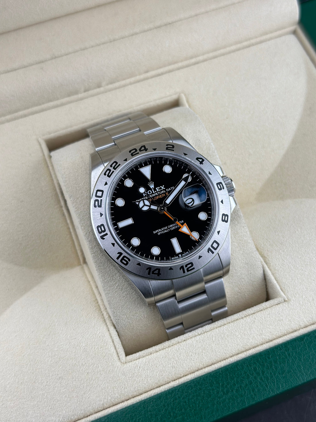 Rolex Steel Explorer II 42mm Black Steel Oyster 226570