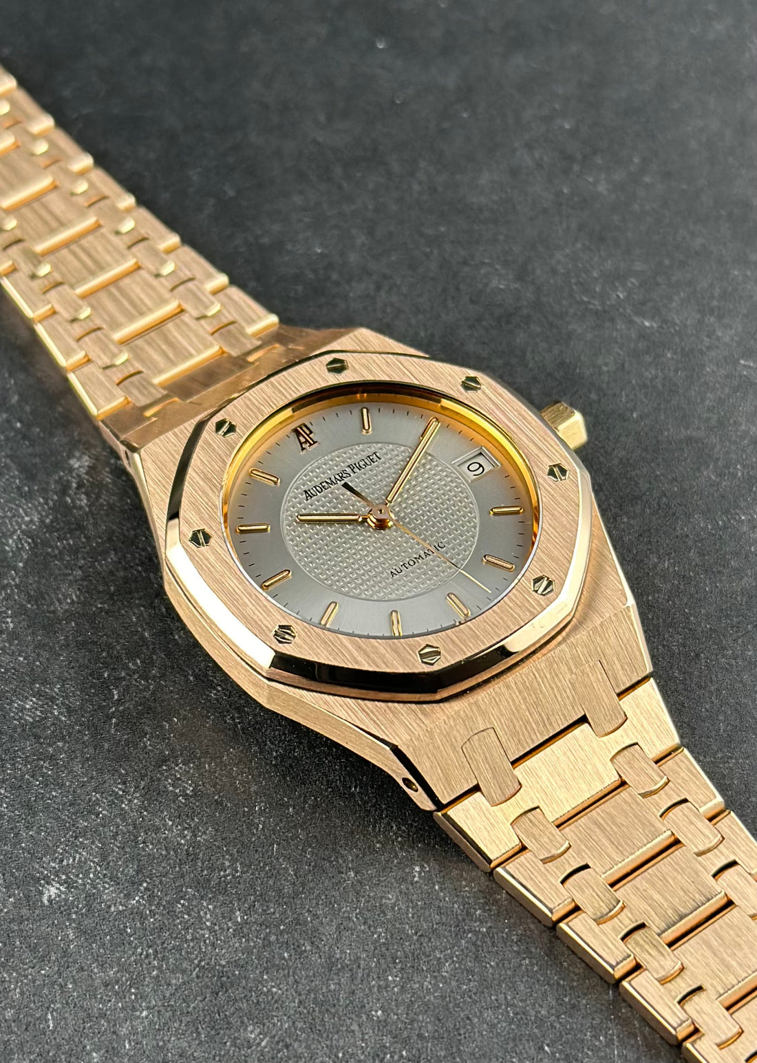 Audemars Piguet Rose Gold Royal Oak 36mm Grey Rose Gold Rose Gold 15097OR Nick Faldo