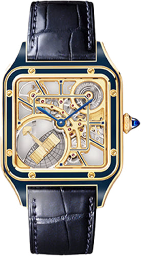 Cartier Santos-Dumont Skeleton Watch With Micro-Rotor - WHSA0031