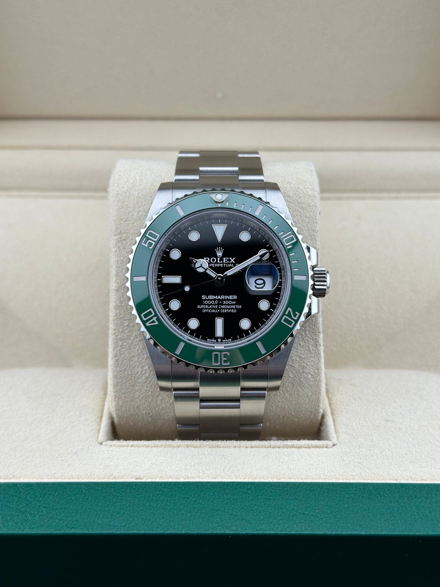 Rolex Steel Submariner 41mm Black Ceramic Oyster 126610LV Starbucks