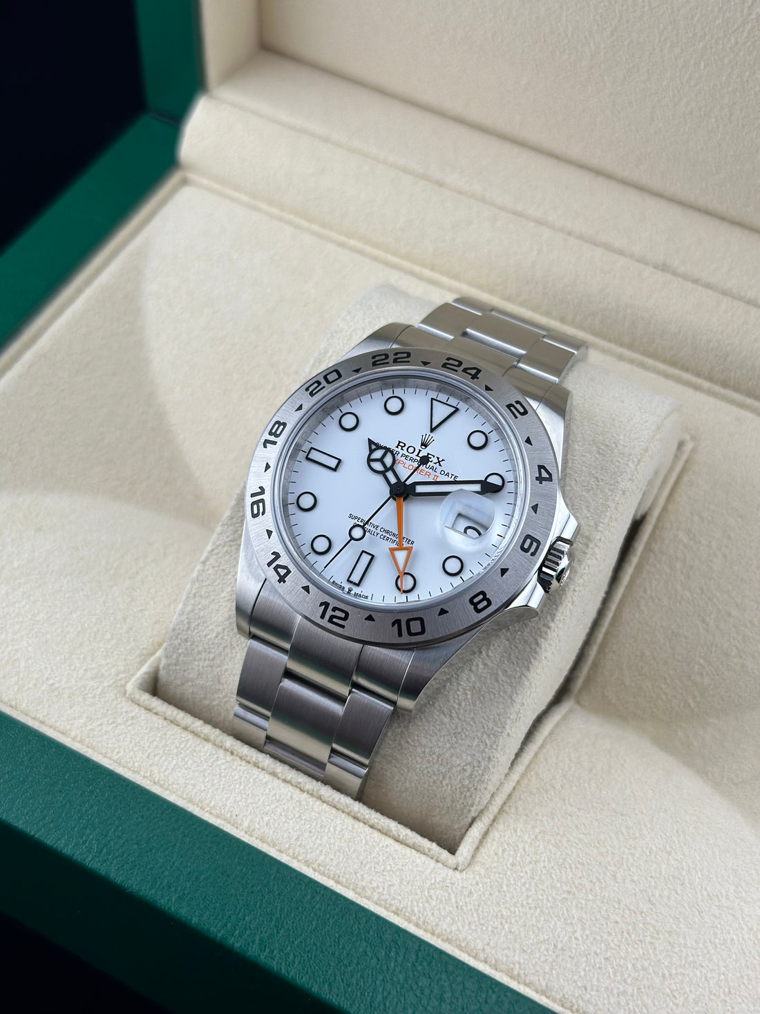 Rolex Steel Explorer II 42mm White Steel Oyster 226570