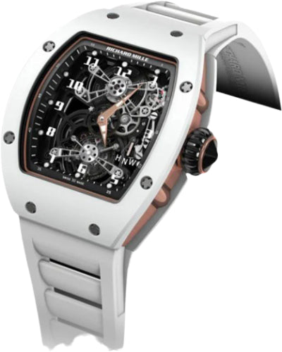 Richard Mille Chronograph Tourbillon White Ceramic 48mm Openworked Dial | RM17-01