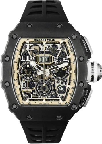 Richard Mille Chronograph  "The Last Black Edition" 50mm Openworked Dial | RM11-03