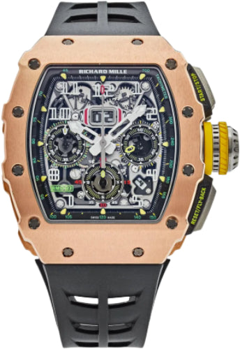 Richard Mille Chronograph Rose Gold 50mm Openworked Dial | RM11-03