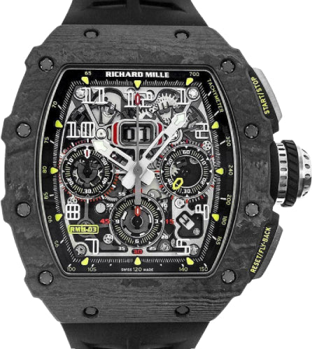 Richard Mille Carbon Flyback Chronograph 50mm Openworked Dial | RM11-03