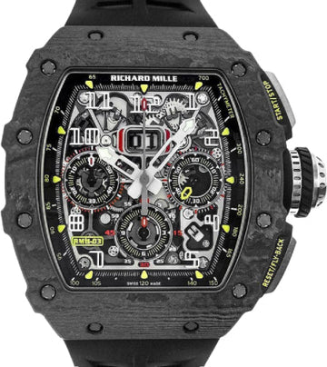 Richard Mille Carbon Flyback Chronograph 50mm Openworked Dial | RM11-03