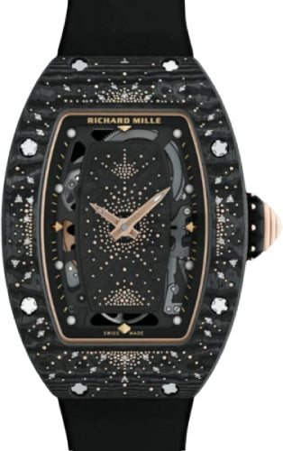 Richard Mille Automatic Winding Intergalactic Dark Night Carbon TPT Diamond Set Bezel | RM07-01