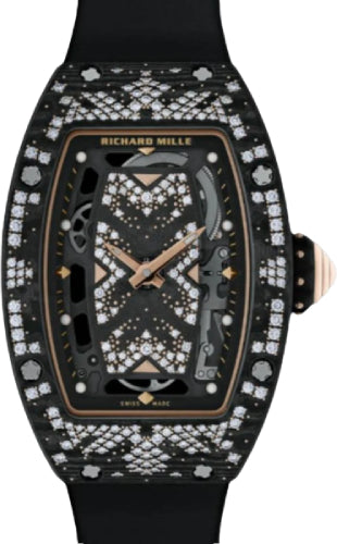 Richard Mille Automatic Winding Intergalactic Bright Night Carbon TPT Diamond Set Bezel | RM07-01