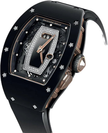 Richard Mille Rose Gold / Black Ceramic Openworked Diamond Dial | RM37