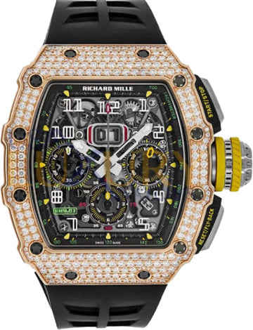 Richard Mille Flyback Chronograph Diamond Set Rose Gold | RM11-03