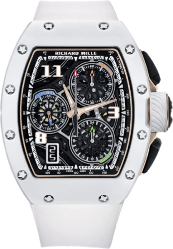 Richard Mille Lifestyle Flyback Chronograph White Ceramic | RM72-01