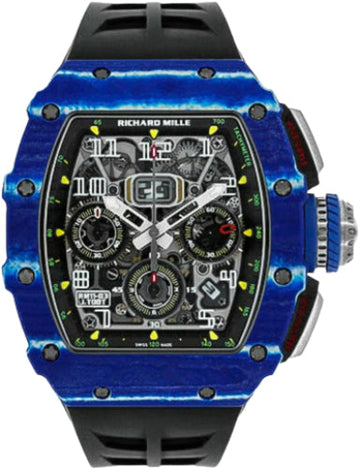 Richard Mille Chronograph Blue/White Quartz TPT" Jean Todt" 50mm Openworked Dial | RM11-03