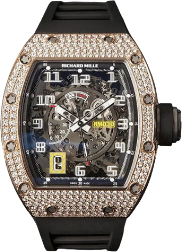 Richard Mille Automatic Winding with Declutchable Rotor Rose Gold Diamond Bezel | RM030