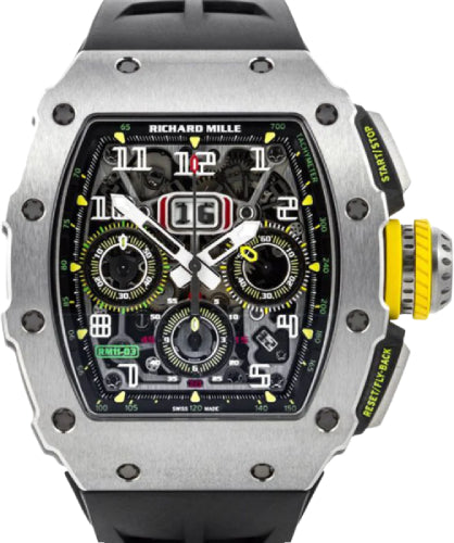 Richard Mille Chronograph Titanium 50mm Openworked Dial | RM11-03