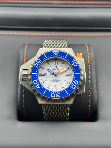 Omega Titanium Seamaster Ploprof Co-Axial Master Chronometer 55mm White Ceramic Titanium O22790552104001