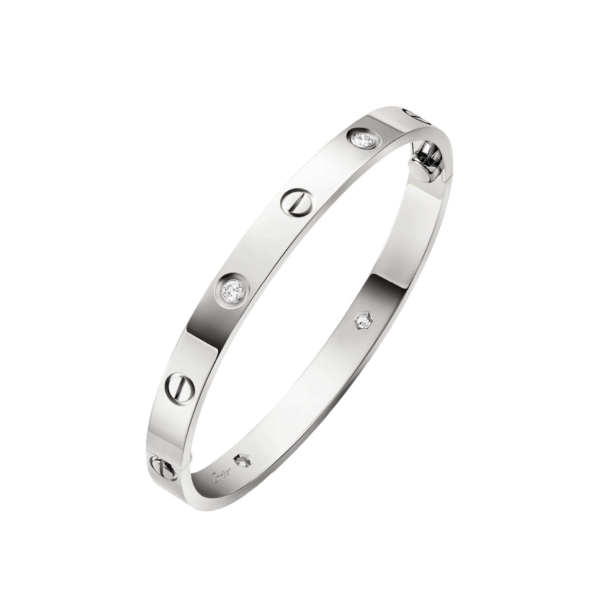 Cartier Love Bracelet Classic Model 4 Diamonds